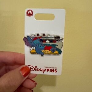 STITCH Lounging on Float DCL Disney Cruise Line 2025 Pin #165277 Castaway Cay